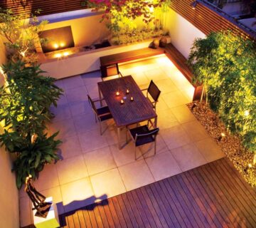 روشنایی حیاط - نمونه کار | شرکت مهندسی توسعه انرژی خورشیدی گون ایشیقی