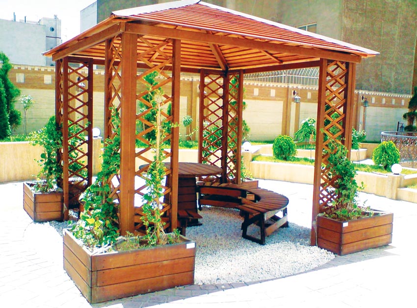 روشنایی آلاچیق - نمونه کار | شرکت مهندسی توسعه انرژی خورشیدی گون ایشیقی